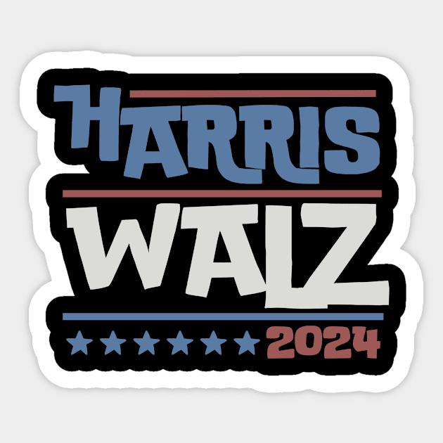 Harris Walz 2024 Sticker by The WYLD Tribe